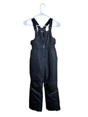 Swiss Tech Kids Snow Bibs Black Size 6/7